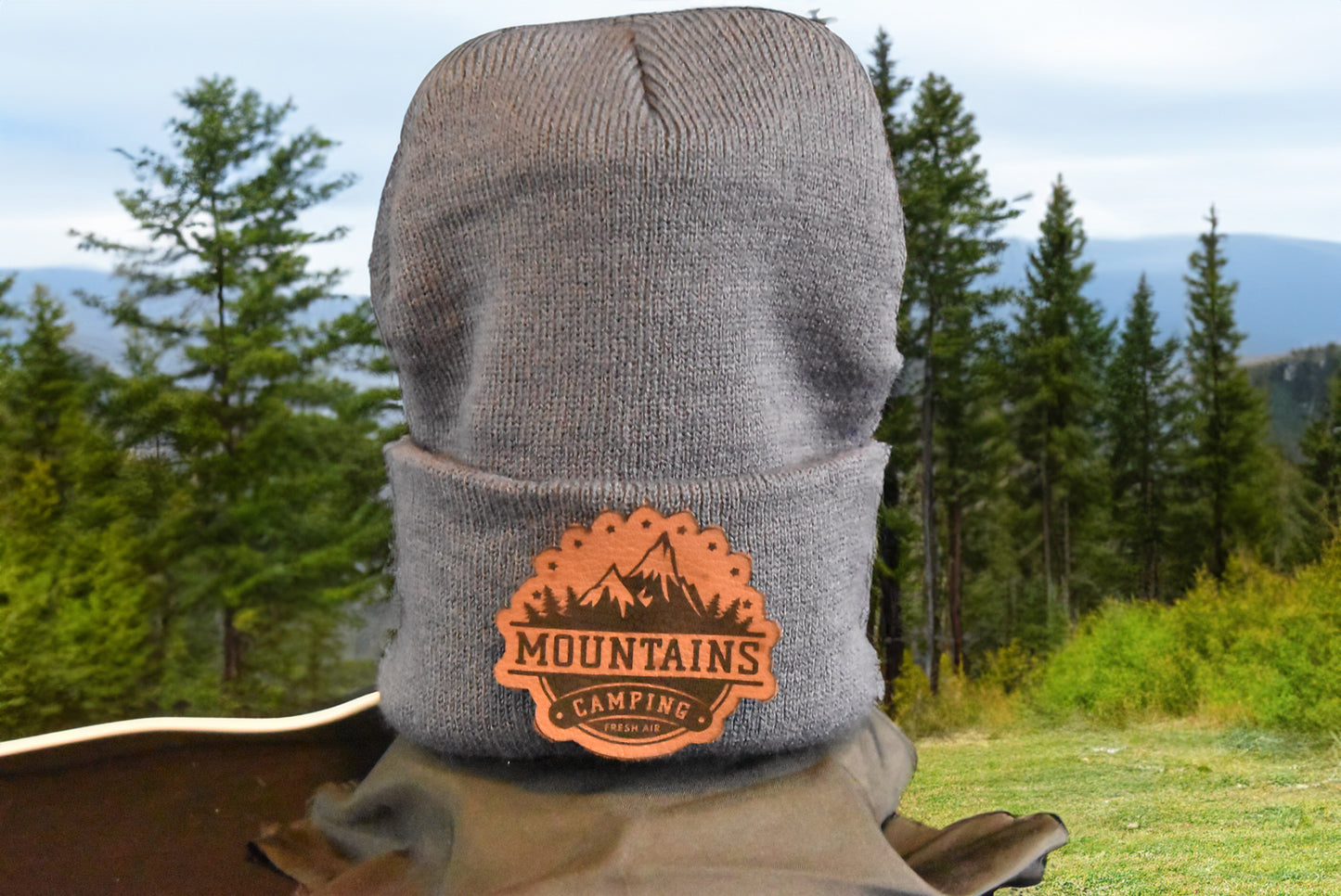 Camping in the Mountains Beanie