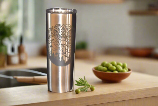 Mandala Mountains Stainless Steel Tumbler